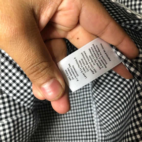 Talbots Petite Gingham Sleeveless Button Front - Picture 5 of 9